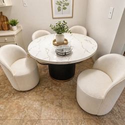 I'm selling a modern dining set. 