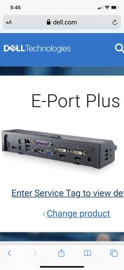 Dell docking station EPort Plus with charger