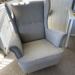 IKEA Strandmon Wing Chair Light Gray LIKE NEW