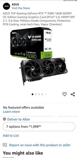 5080 Asus TUF OC Sealed