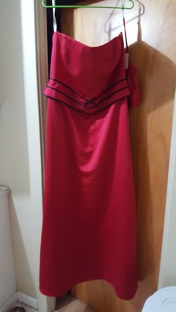 Red and black dress 