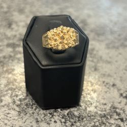 14K Gold Nugget Ring 