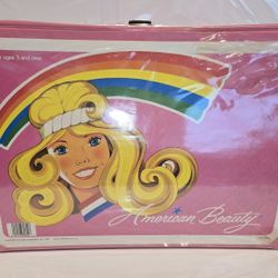 Barbie Pink Luggage Doll Clothing Case 1984