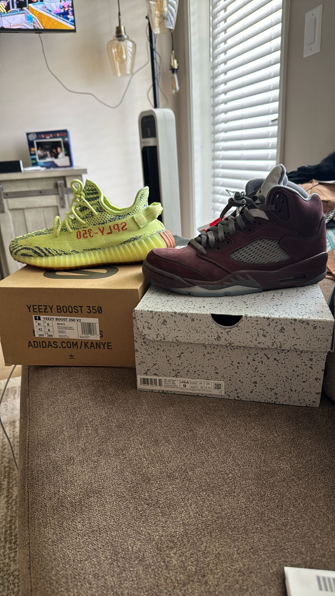 Yeezys And Jordan 5 Retro