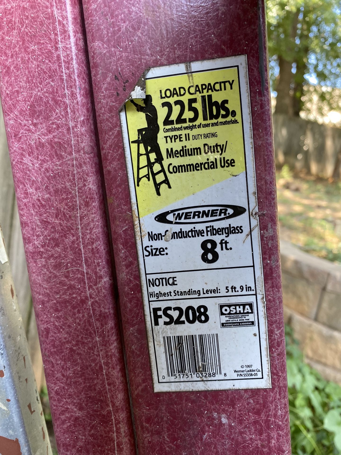 Werner 8 Foot Fiberglass Step Ladder