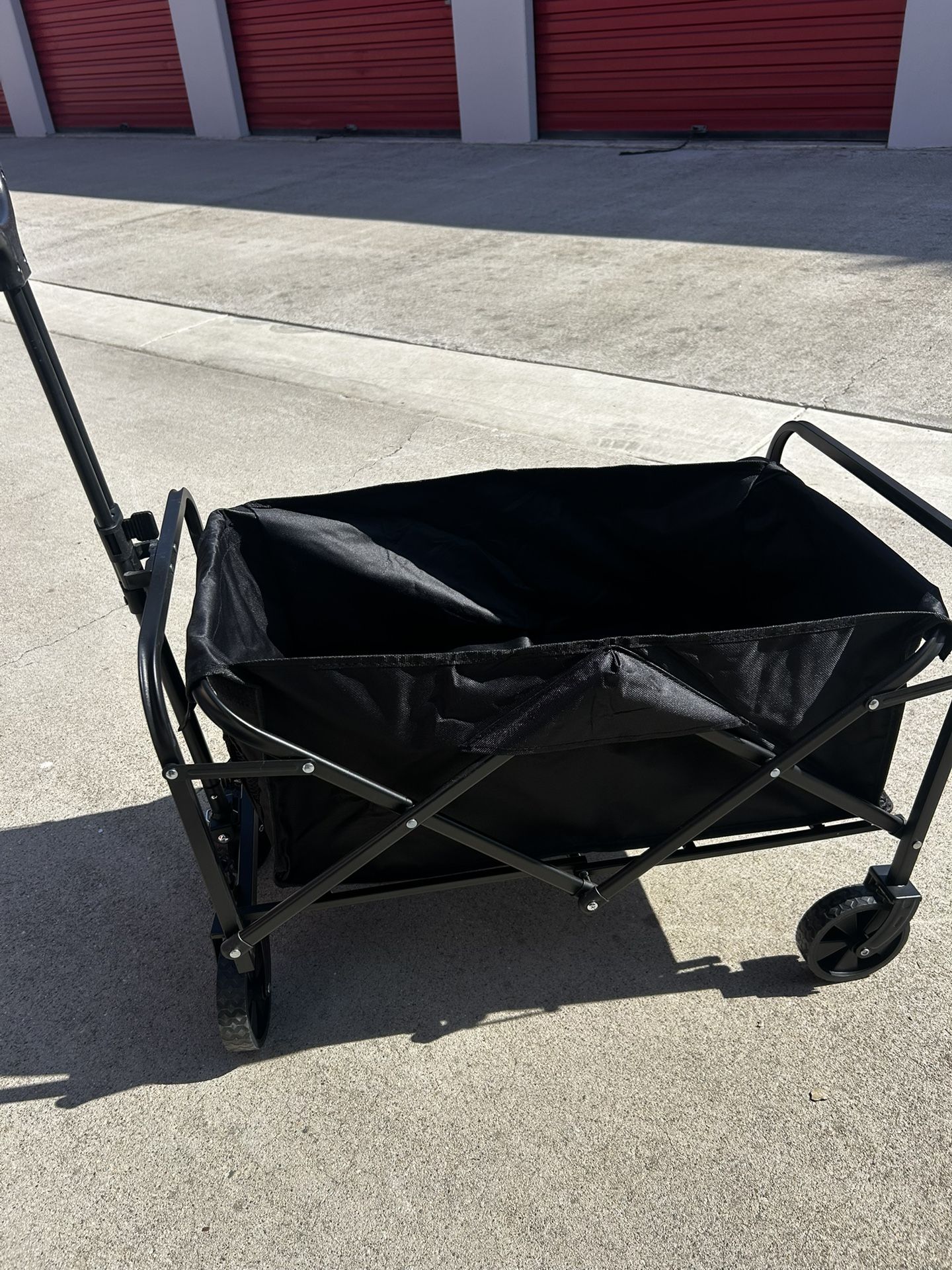 220lbs Collapsible Wagon Black And Blue Available