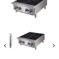 Kintera 24” Hot Plate W/4 Burners USED