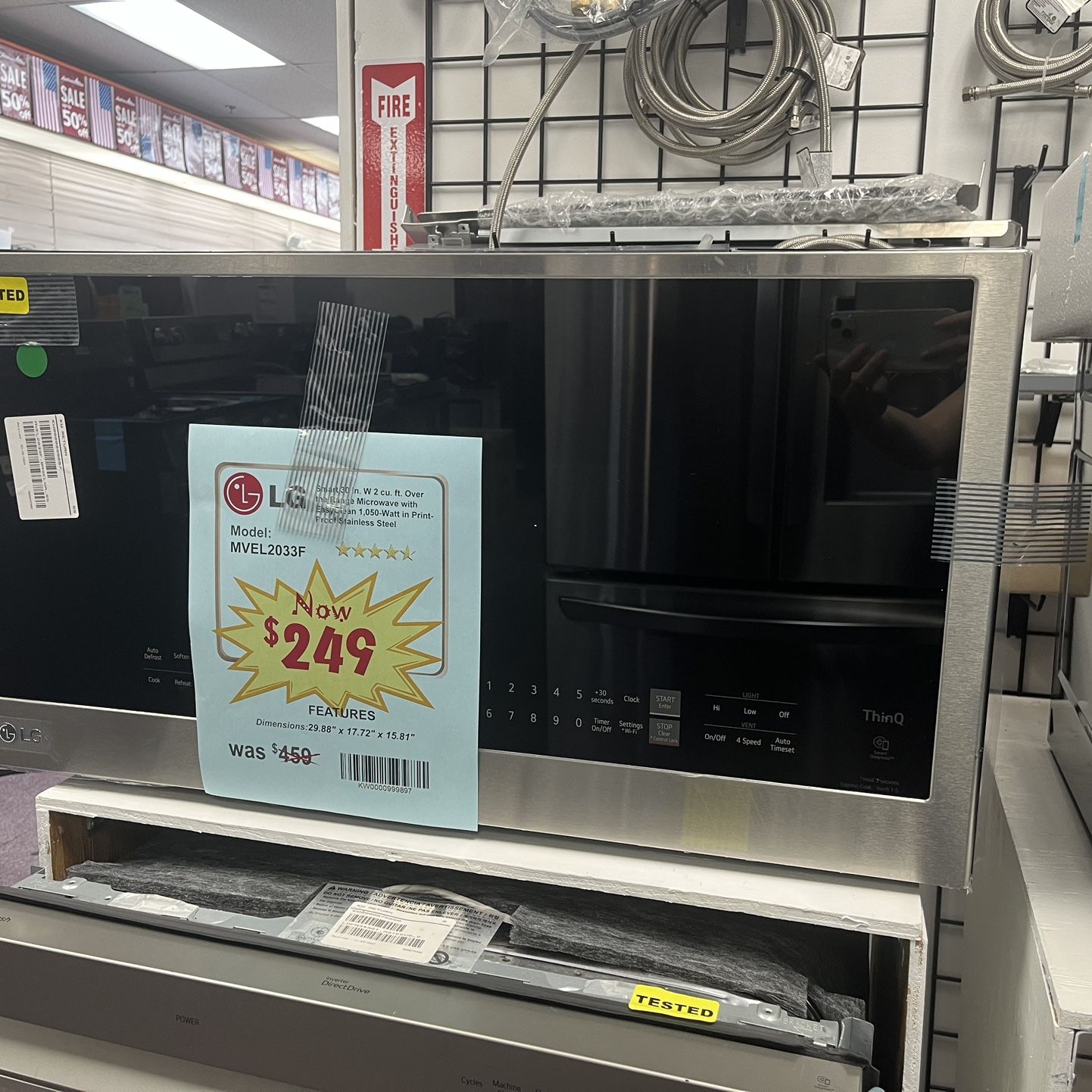 LG Open Box Microwave New With 1 Year Warranty 