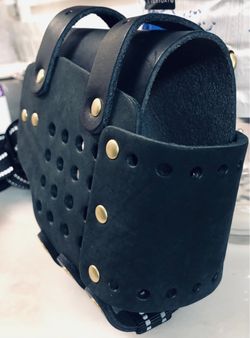 Dog Muzzle, Black Leather size L