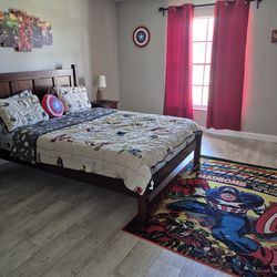 Various solid wood bedroom sets for sale.