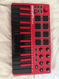 AKAI MPK mini midi keyboard with usb cable