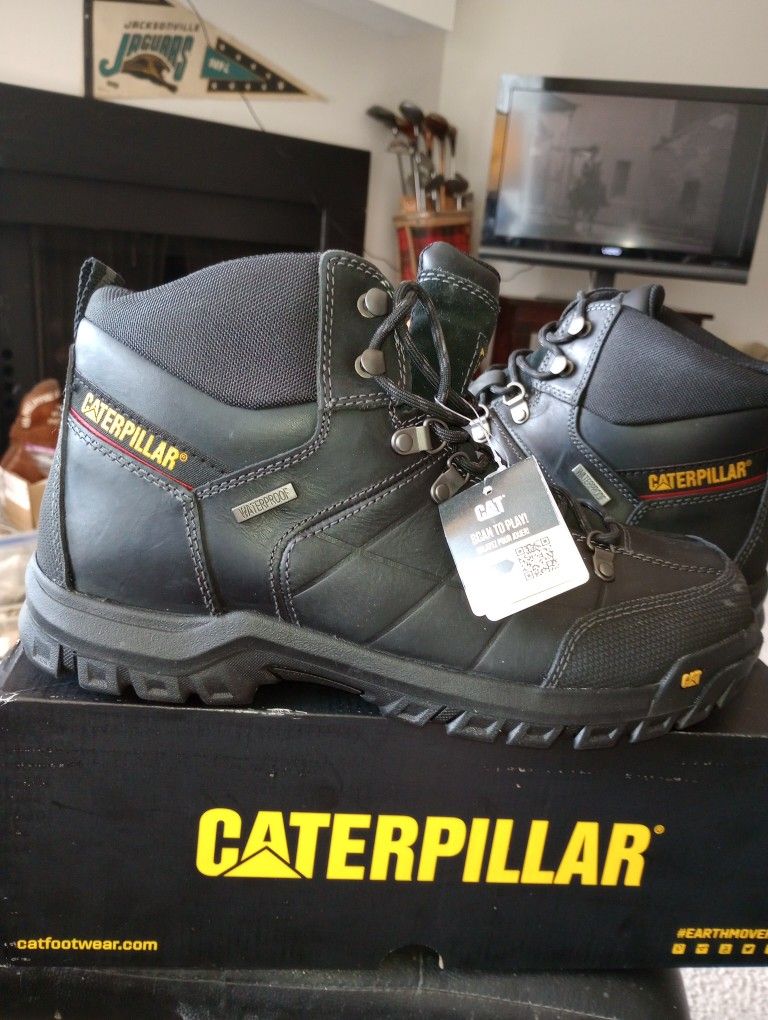 NIB Caterpillar Threshold Soft Toe Work Boots P74129  ASTM F2892-18-EH Size 12