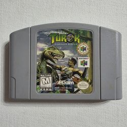 Turok: Dinosaur Hunter (Nintendo 64, 1997) - Authentic N64 Cartridge - Tested & Working