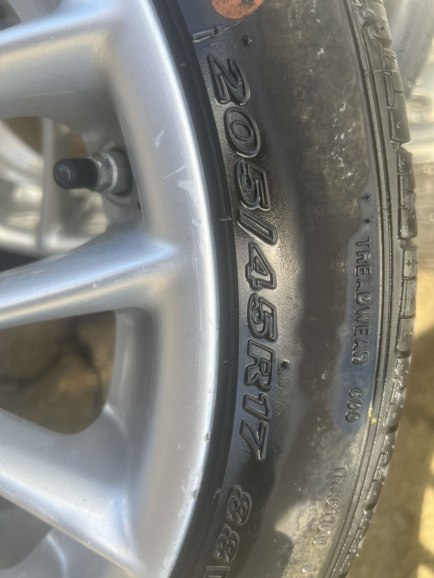 New 17 Inch Wheels & Tires Set - 205/45R17