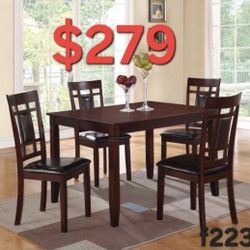 TABLE PLUS 4 CHAIRS SPECIALS DEALS FINANCIAMIENTO DISPONIBLE EASY CREDIT FINANCE NO MONEY DOWN