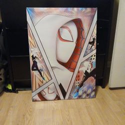 Ghost Spider Canvas Poster With Frame