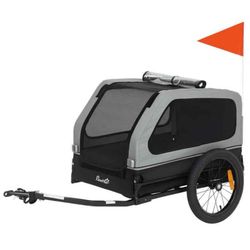 PawHut Dog Bike Trailer for Small & Medium Dogs