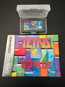 Tetris Worlds (Game Boy Advance) - Authentic Cart & Manual