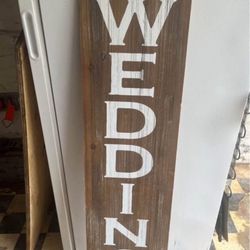 WEDDING PORCH / DECOR SIGN 50”TALL 