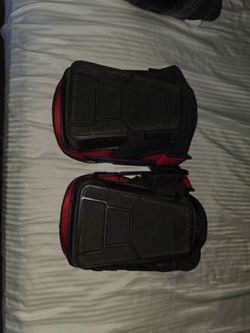 Black and Red Hard Shell Knee Pads