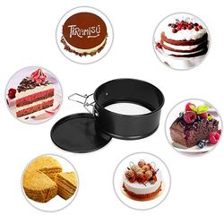 4 inch Springform Pans Set, Carbon Steel Baking Pan / Non-stick Mini Cake  Pans, Round Bakeware Cheesecake Pan