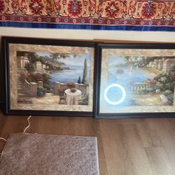 Wall Decoration Pictures Like New Dimensions Height 26” X 32” 