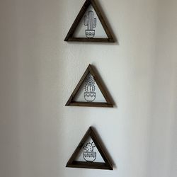 Children’s 3-piece succulent plant wooden frame set