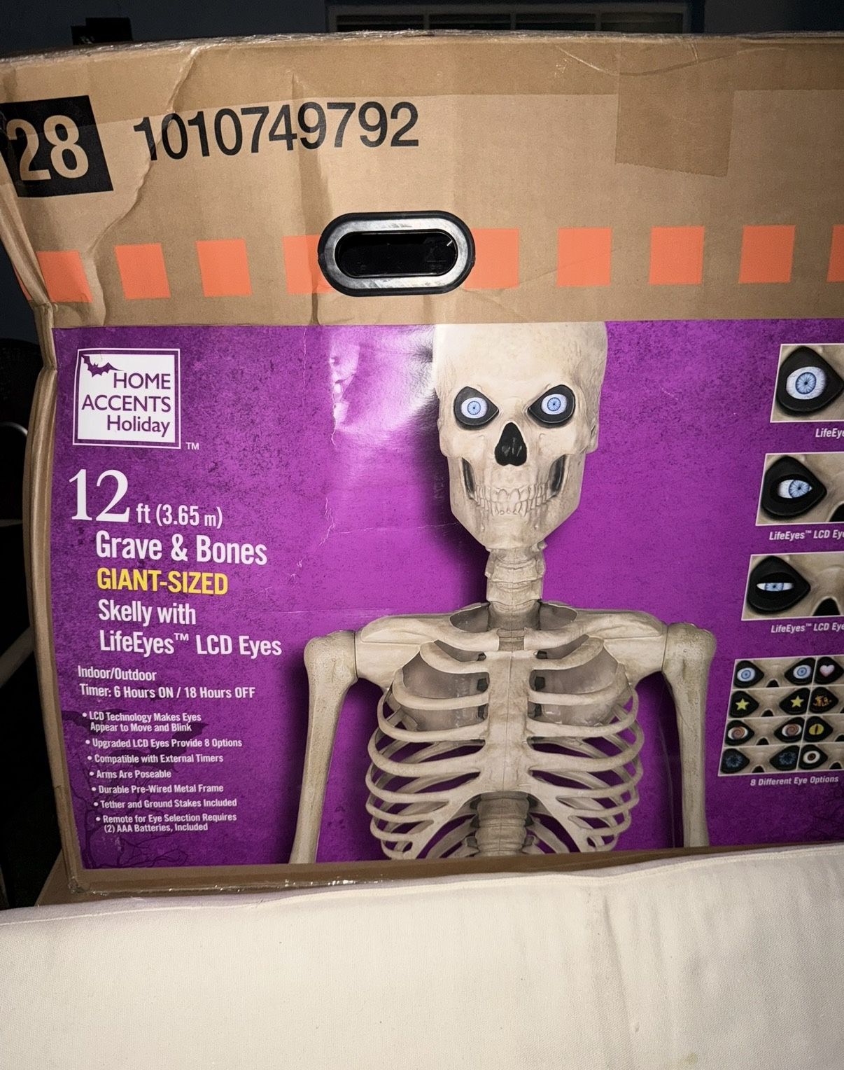 New Halloween Decorations 12ft Tall Skelly Skeleton