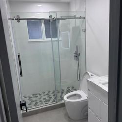 Shower Door.                                             Bathroom Vanity 