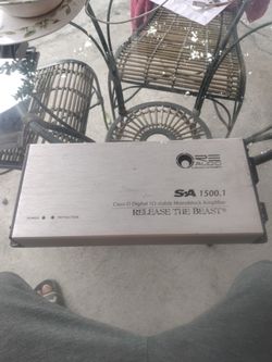 RE audio amp 1500.1. One channel