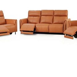 New 3 Piece Luxury Recliner Couch Set / Free Delivery 