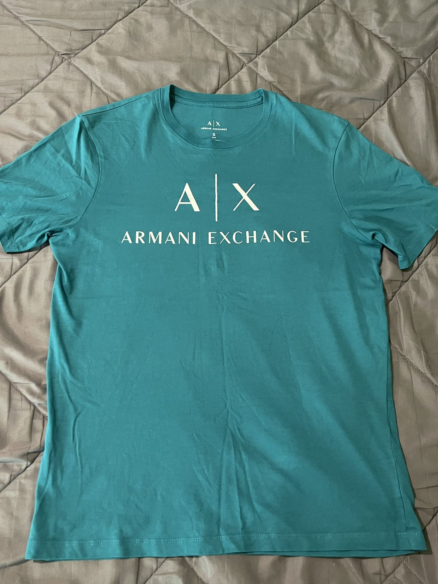 Armani Exchange Shirt cold green color.