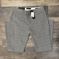 Women’s Banana Republic Slim High Rise Ankle Pants Grey Plaid Size 4