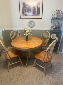 Dining room table with chairs Dining room table with