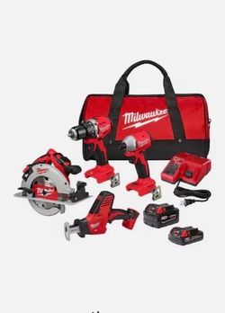 New in bow Milwaukee Cordless tool set