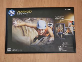 HP Advanced Glossy Photo Paper 13 x 19 - 20 Sheets - New & Sealed