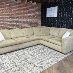 Free Delivery Brown 2pc sectional couch sofa w pull out bed