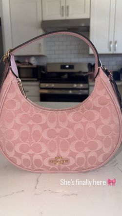 Brand New Never used Pink Denim Coach bag