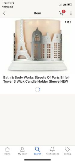 Bath and body work 3 wick candle holders