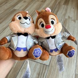Disney 100 Years Celebration Chip And Dale Plushies 