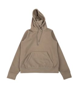 Alo Yoga Brisk Hoodie Medium M Beige Fleece Sherpa Mock Neck Pullover Unisex Gym