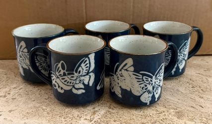 Beautiful Set of Butterfly Mugs