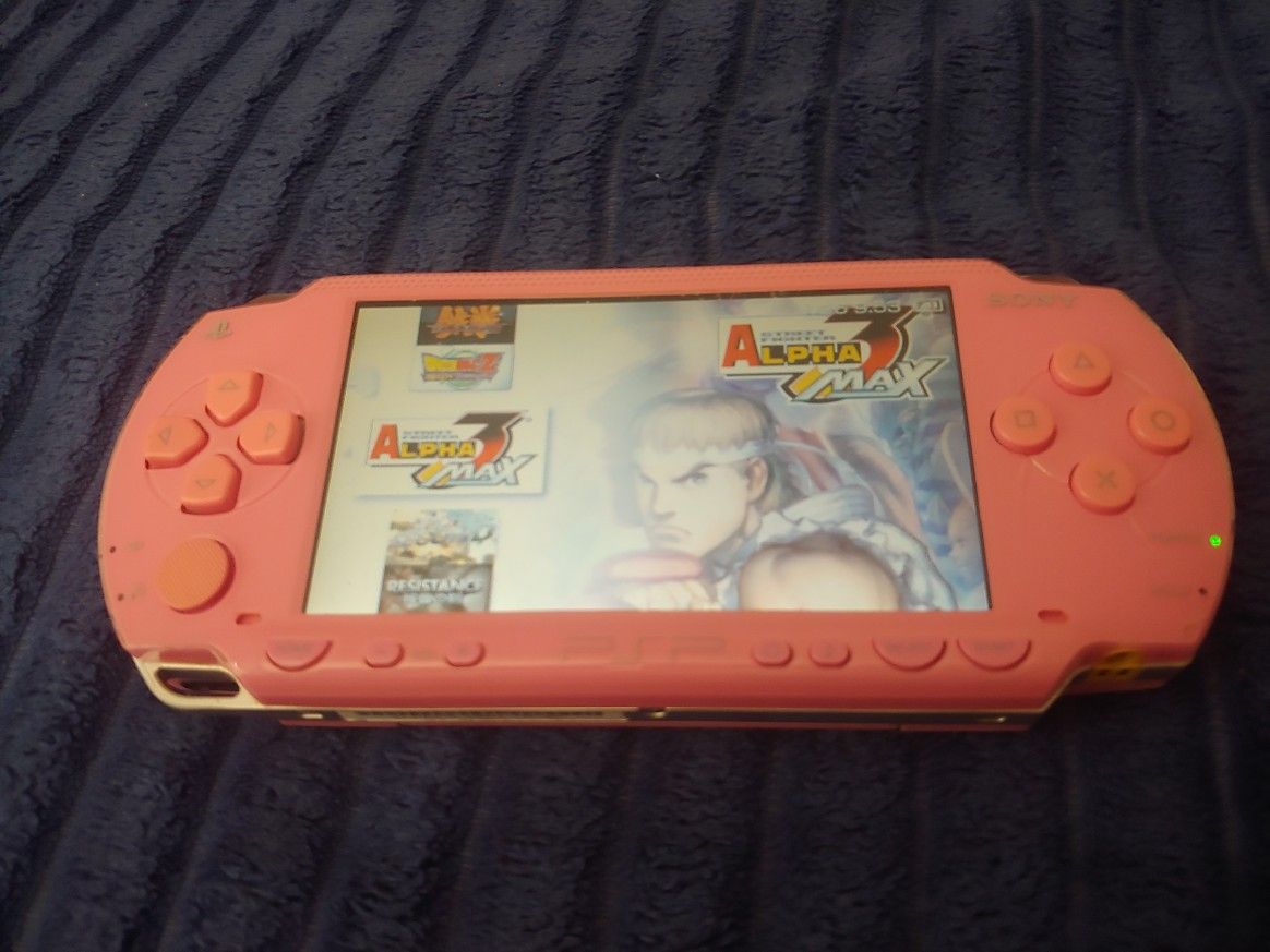 Psp Pink Console 30gb Memory 28 Games In
