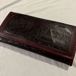 Unique Handmade Leather Women's Wallet - 100% Authentic