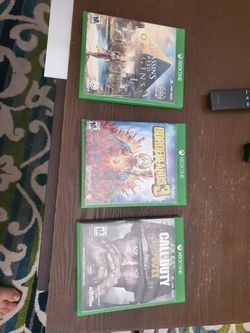 Xbox one games assasins creed, borderlands 3, call of duty