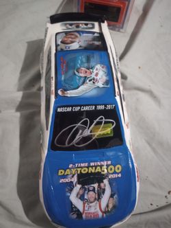 Dale Earnhardt Jr. Winning Moments Autograph Collage Car,
