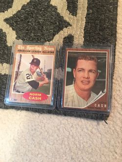 1962 storman Norman Detroit tiger cards