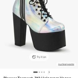 Holographic Platform Boots