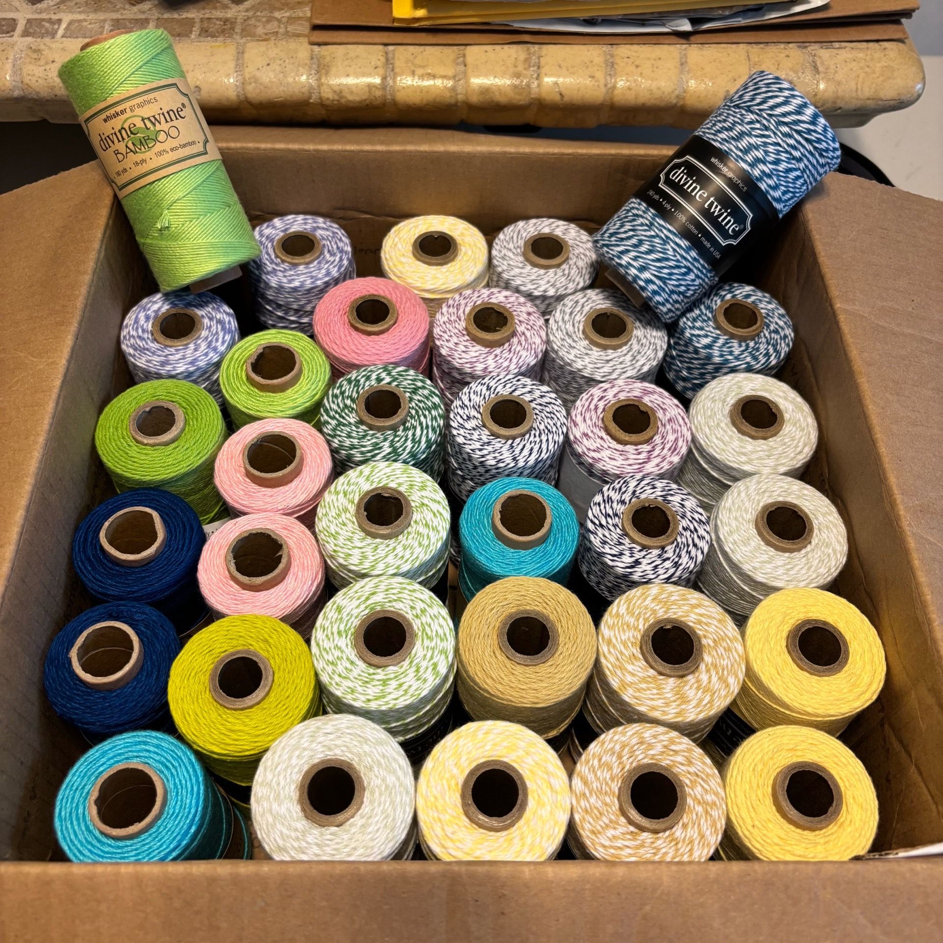 Divine twine. 3boxes. 4.00 each
