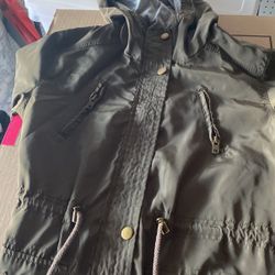 Olive Line Jacket Forever 21 M